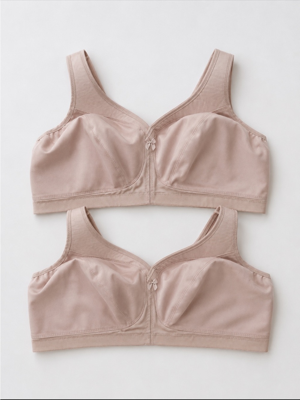 Glamorise MagicLift Active Support Wirefree Bra Lot 2 Nude Beige 42G